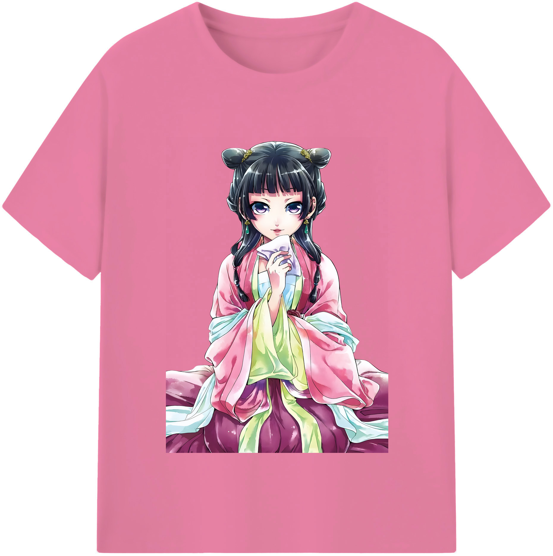 （画像用） 薬屋のひとりごと The Apothecary Diaries 綿100％半袖Tシャツ（フロントプリント）